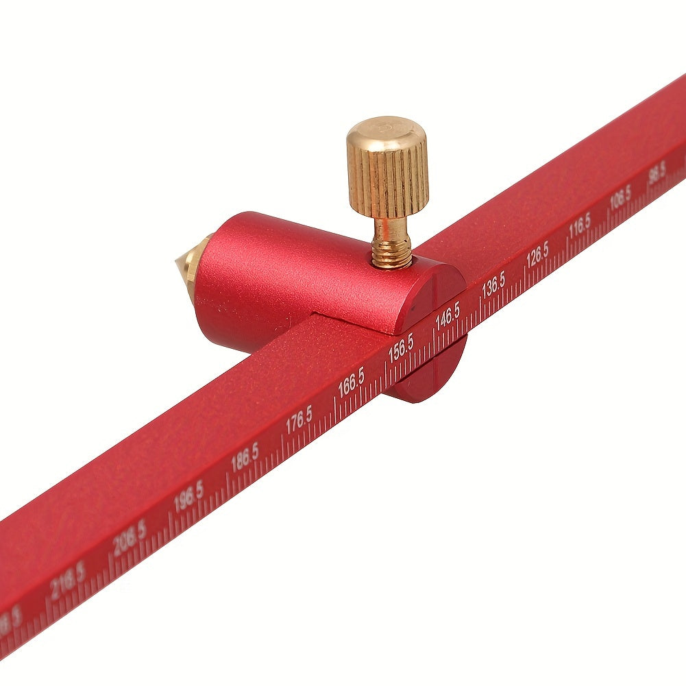 Upgrade Your Woodturning with this 300mm Aluminum Alloy Scribing Circle Ruler - Perfect for Bowls and Lathe Work!