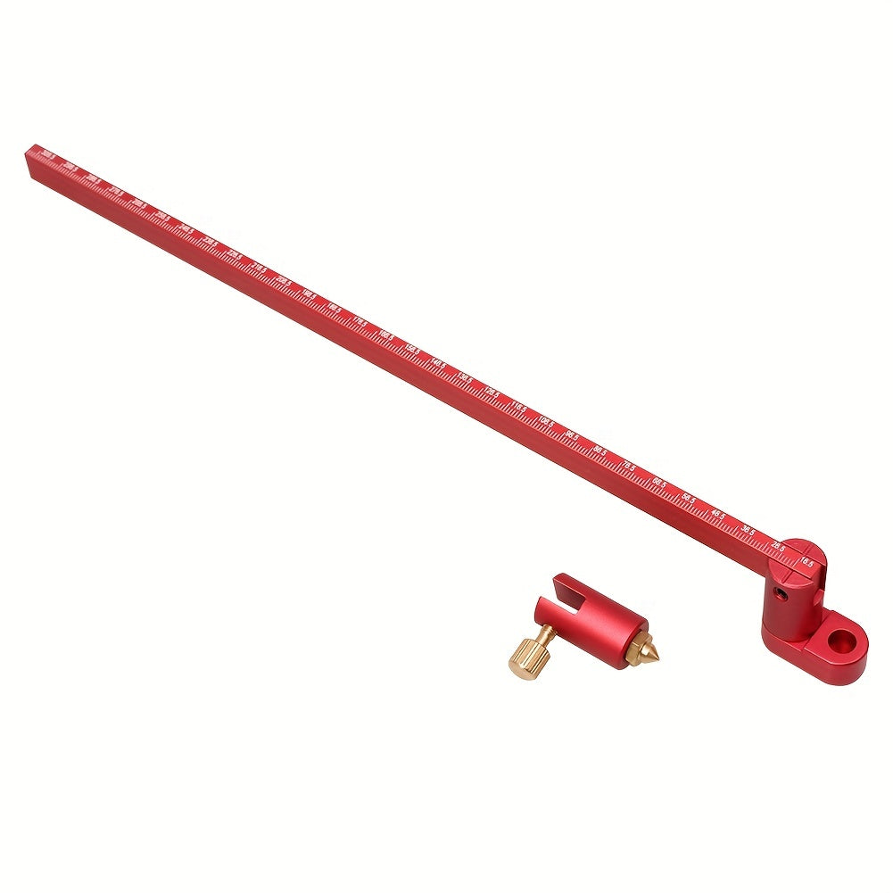 Upgrade Your Woodturning with this 300mm Aluminum Alloy Scribing Circle Ruler - Perfect for Bowls and Lathe Work!