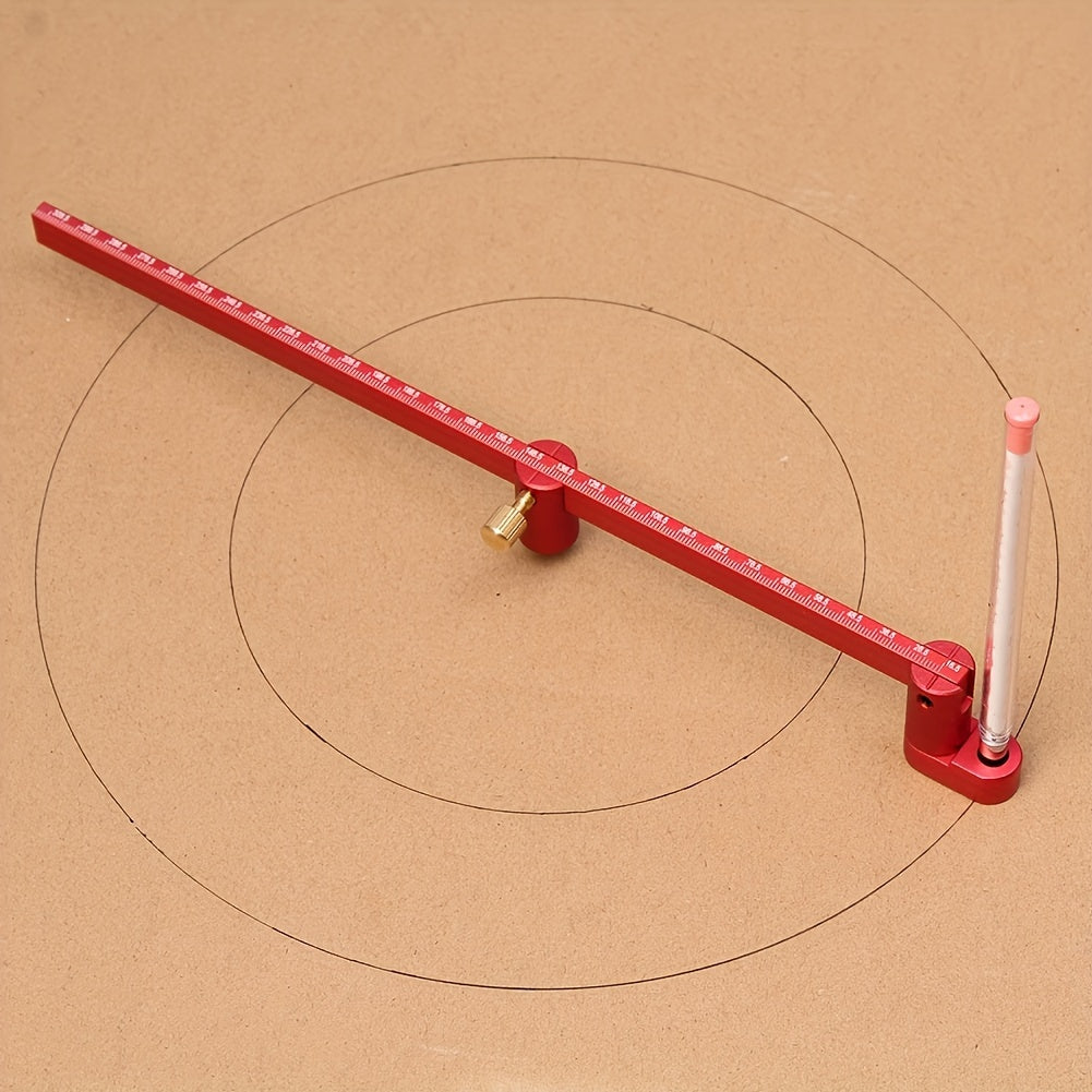 Upgrade Your Woodturning with this 300mm Aluminum Alloy Scribing Circle Ruler - Perfect for Bowls and Lathe Work!